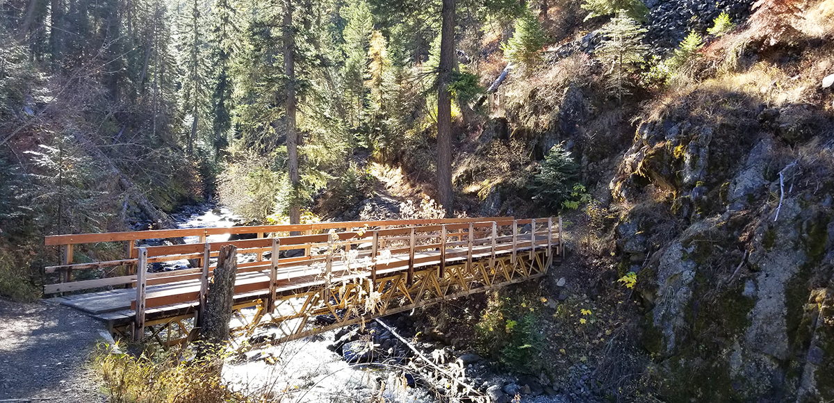 Forest Service bridges are so beautiful and make the Chief Joseph Trail possible